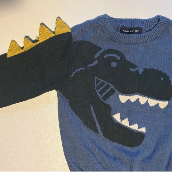 Andy & Evan Dinosaur Sweater 3T - Picture 4 of 5